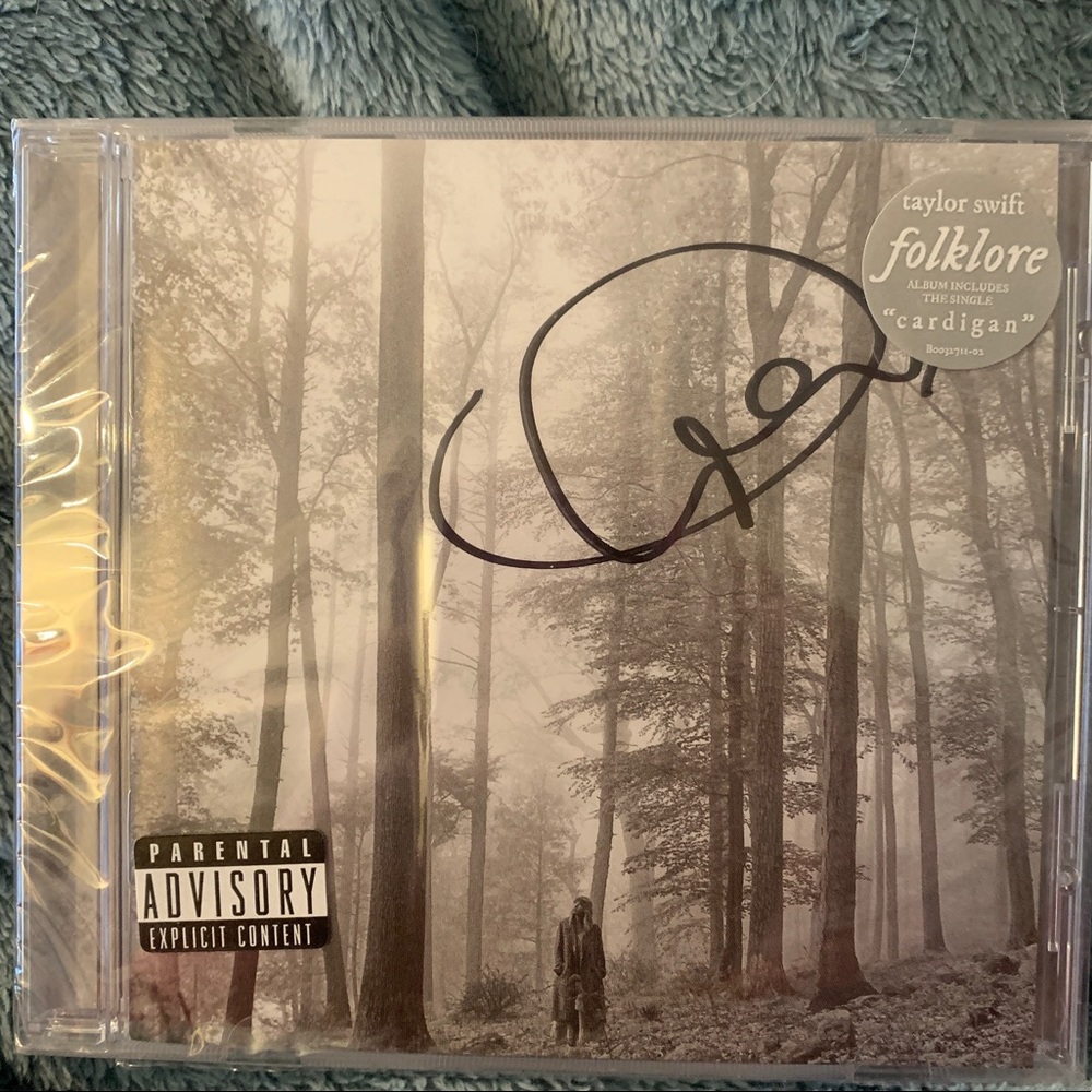 Signed folklore CD by Taylor Swift - SEALED & BRAND NEW!